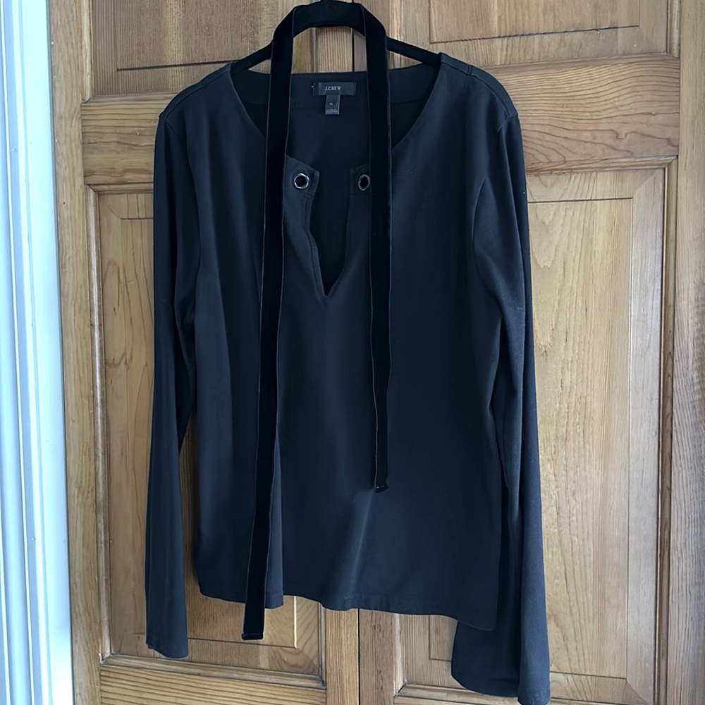 J. Crew Tie Front Shirt
